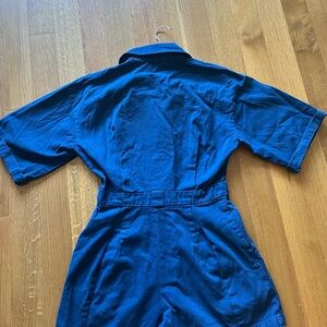 Rachel Comey Blue Utility Jumpsuit